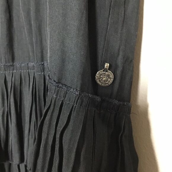 Madison Scotch Creatures de vetements p’tite black witchy dress pleats Sz p’tite - Picture 4 of 9